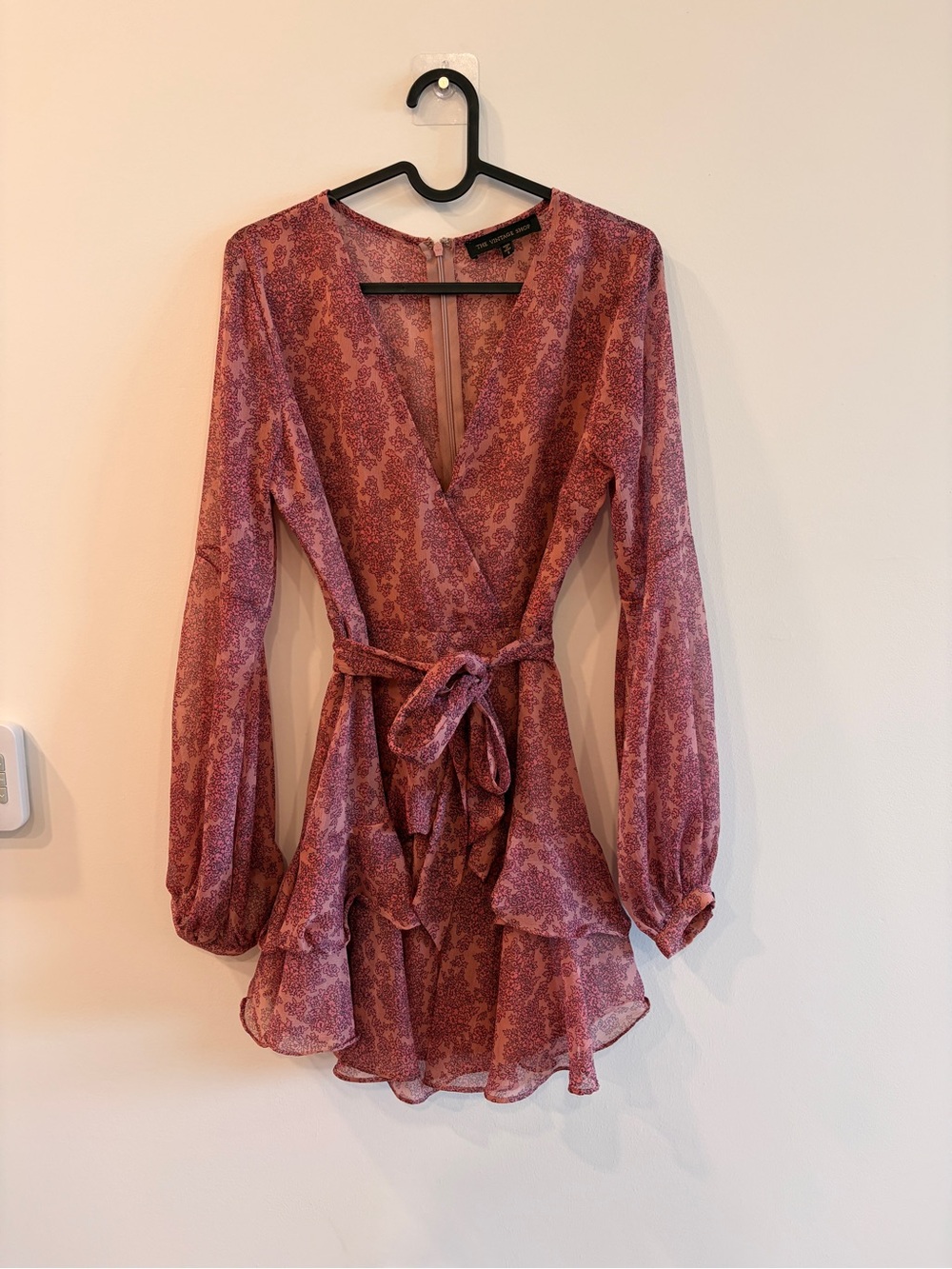 Pink ruffle dress